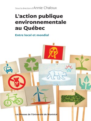 cover image of L'action publique environnementale au Québec